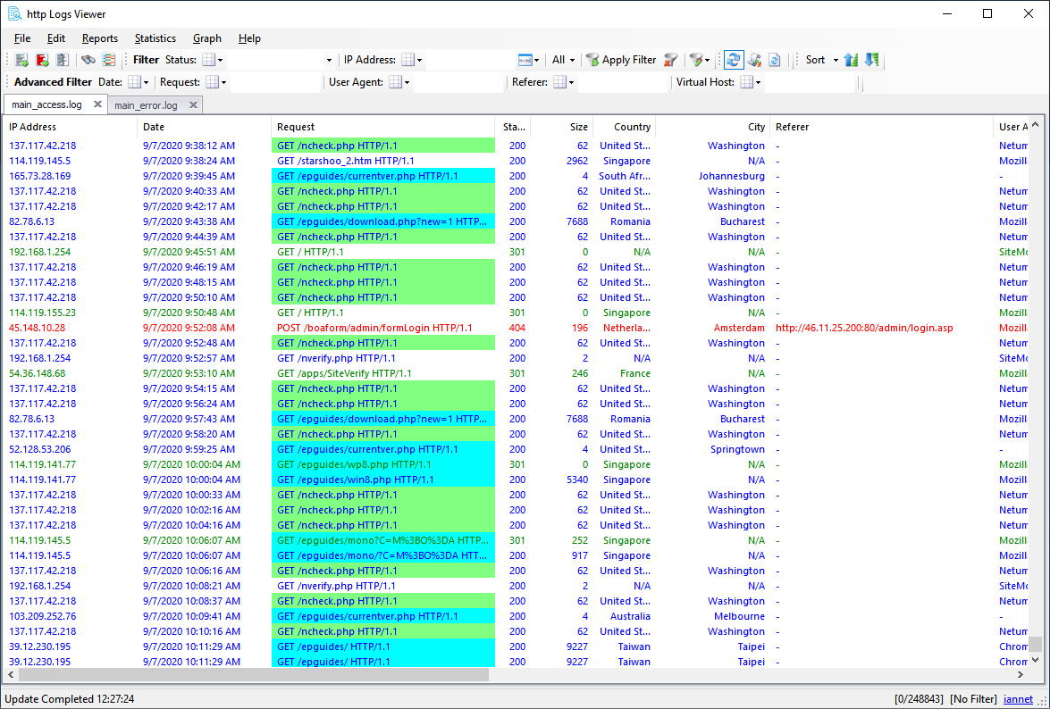 Apache Logs Viewer | Analyze &amp; View Apache/IIS/nginx Log Files